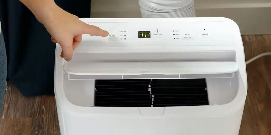 Portable AC Thermostat Controls